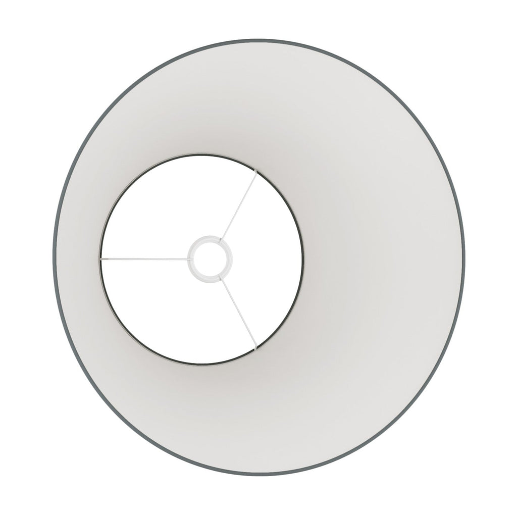 Impero Lampenschirm L für Pendelleuchte mit E27-Fassung – Made in Italy – Stoff Dunkelgrau – Ansicht 3