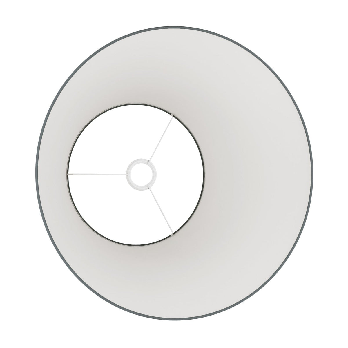 Impero Lampenschirm L für Pendelleuchte mit E27-Fassung – Made in Italy – Stoff Dunkelgrau – Ansicht 3