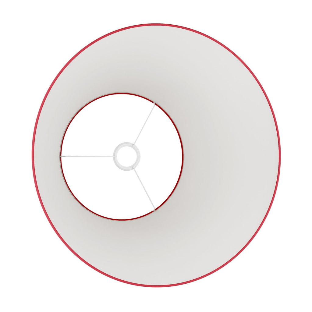 Impero L Zylinderschirm für Pendelleuchten mit E27-Fassung – Made in Italy – Roter Stoff – Ansicht 3