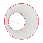 Impero L Zylinderschirm für Pendelleuchten mit E27-Fassung – Made in Italy – Roter Stoff – Ansicht 3