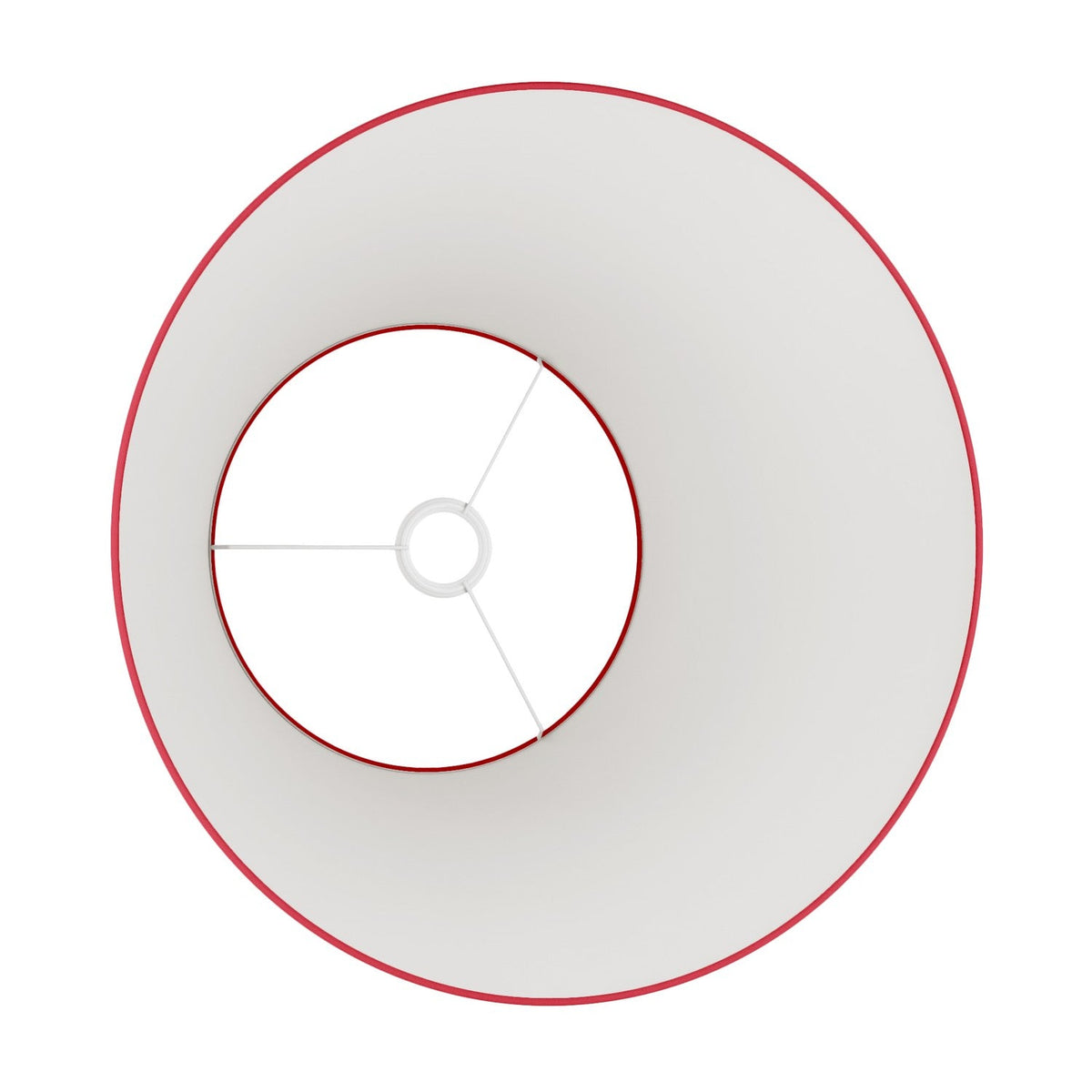 Impero L Zylinderschirm für Pendelleuchten mit E27-Fassung – Made in Italy – Roter Stoff – Ansicht 3