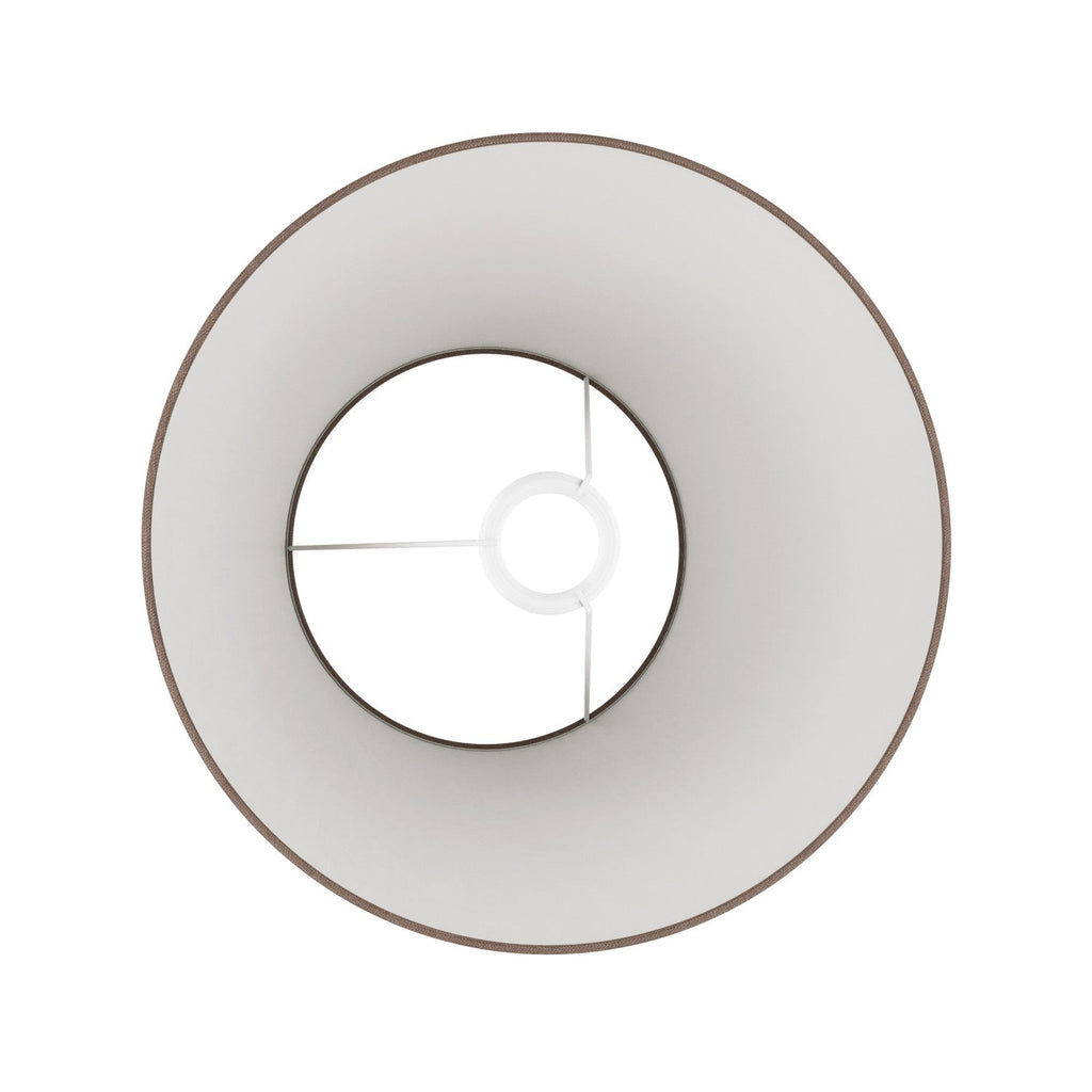 Impero-Lampenschirm M aus Stoff für Stehleuchte mit E27-Fassung – Made in Italy – Camelot Braun – Ansicht 3