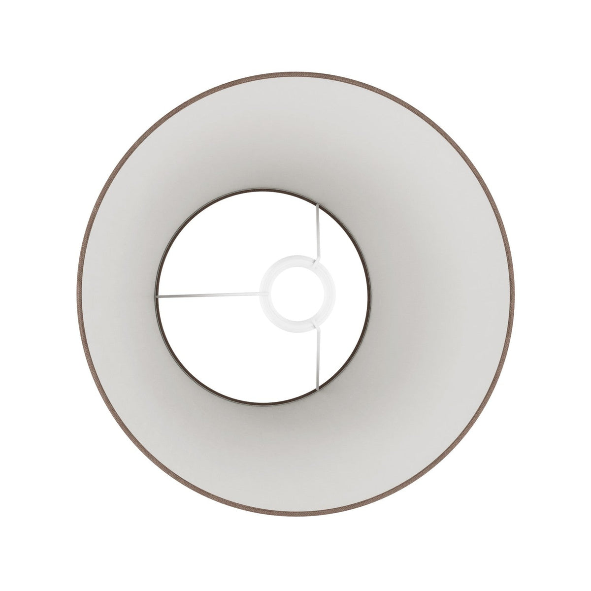Impero-Lampenschirm M aus Stoff für Stehleuchte mit E27-Fassung – Made in Italy – Camelot Braun – Ansicht 3