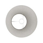 Lampenschirm Impero M aus Stoff für Stehleuchten mit E27-Fassung – Made in Italy – Hellgraue Wolle – Ansicht 3