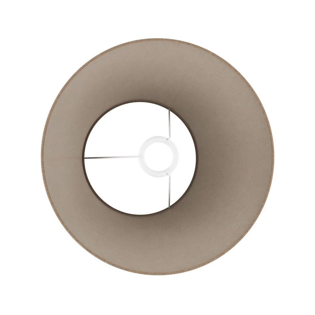 Impero M Lampenschirm aus Stoff für Stehleuchte mit E27-Fassung – Made in Italy – Braune Wolle – Ansicht 3