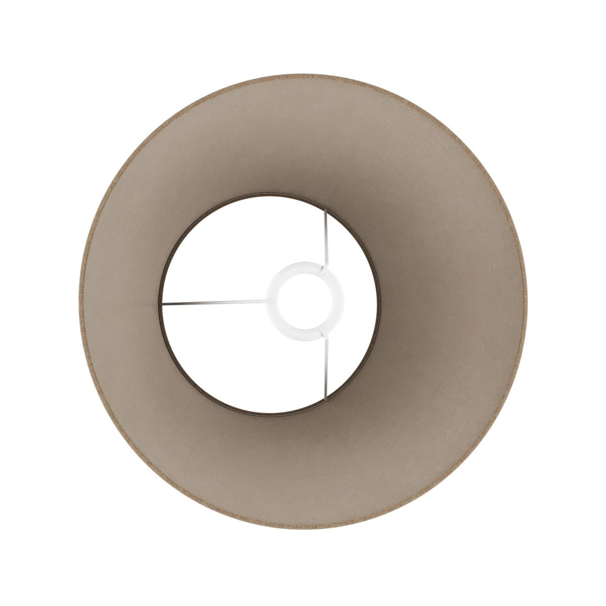 Impero M Lampenschirm aus Stoff für Stehleuchte mit E27-Fassung – Made in Italy – Braune Wolle – Ansicht 3