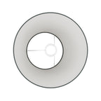 Impero-Lampenschirm M aus Stoff für Stehlampen mit E27-Fassung - Made in Italy - Dunkelgraue Baumwolle – Ansicht 3