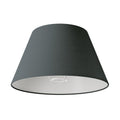 Impero-Lampenschirm M aus Stoff für Stehlampen mit E27-Fassung - Made in Italy - Dunkelgraue Baumwolle