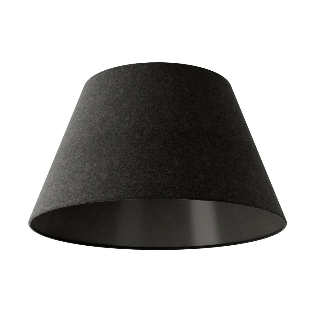 Lampenschirm Impero M für Pendelleuchten mit E27-Fassung – Made in Italy – Dunkelgraue Wolle