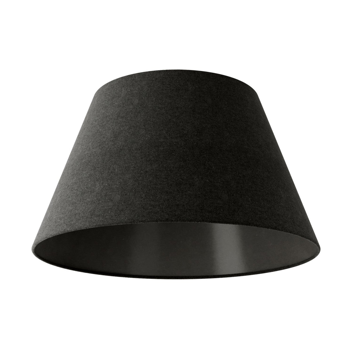 Lampenschirm Impero M für Pendelleuchten mit E27-Fassung – Made in Italy – Dunkelgraue Wolle