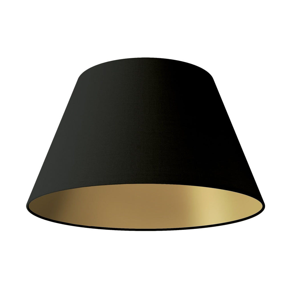Impero M Lampenschirm für Pendelleuchte mit E27-Fassung - Hergestellt in Italien - Schwarz/Gold