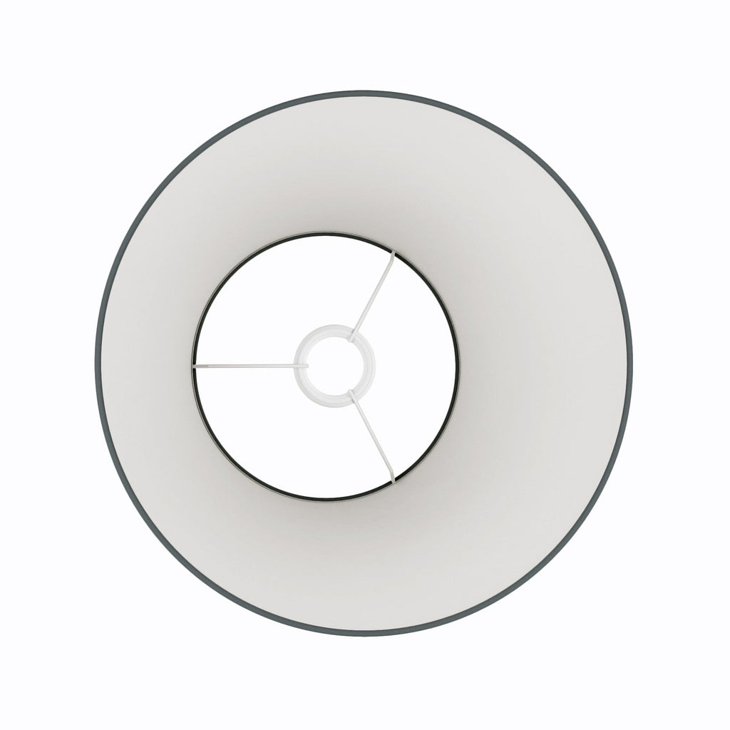 Lampenschirm Impero M für Pendelleuchte mit E27-Fassung – Made in Italy – Dunkelgraues Gewebe – Ansicht 3