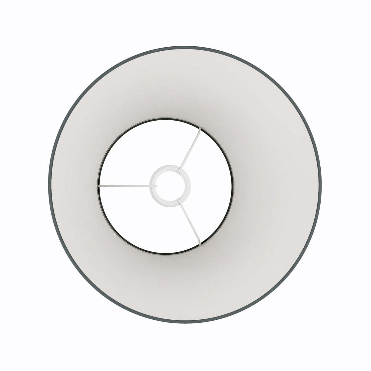 Lampenschirm Impero M für Pendelleuchte mit E27-Fassung – Made in Italy – Dunkelgraues Gewebe – Ansicht 3