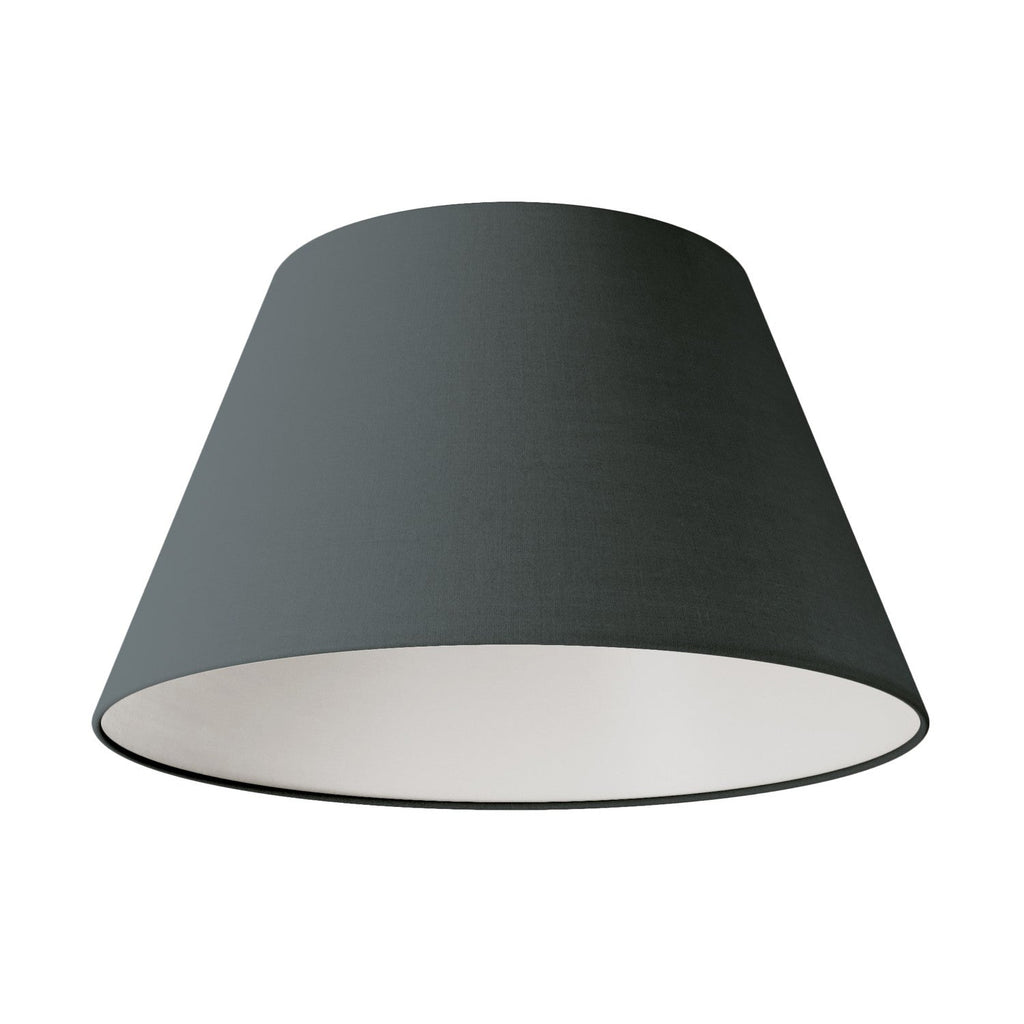 Lampenschirm Impero M für Pendelleuchte mit E27-Fassung – Made in Italy – Dunkelgraues Gewebe