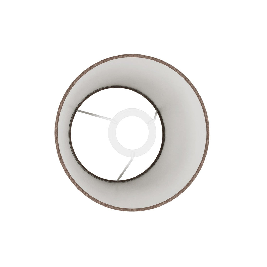 Impero-Lampenschirm S mit E27-Fassung für Tisch- oder Wandleuchte – Made in Italy – Camelot Braun – Ansicht 3