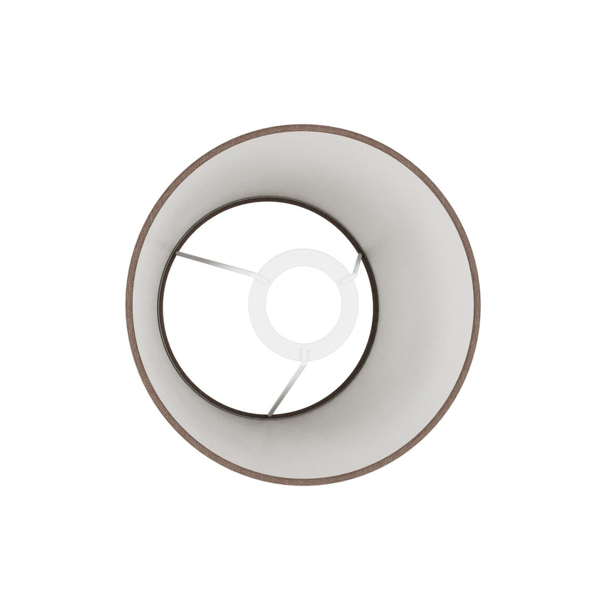 Impero-Lampenschirm S mit E27-Fassung für Tisch- oder Wandleuchte – Made in Italy – Camelot Braun – Ansicht 3