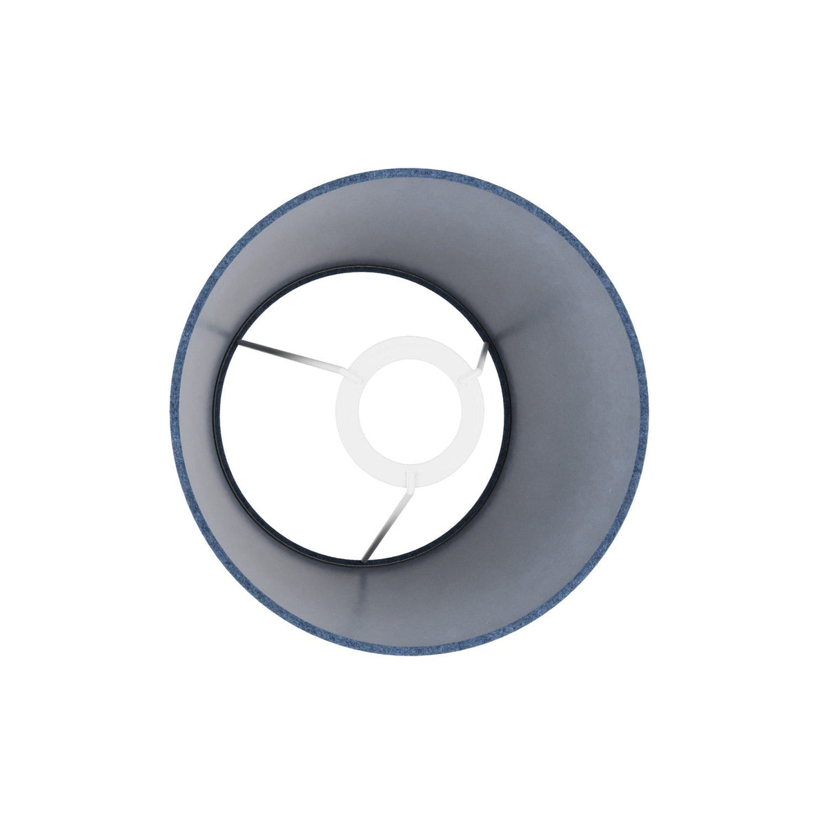 Impero S Lampenschirm mit E27-Fassung für Tischleuchte oder Wandleuchte – Made in Italy – Blaue Wolle – Ansicht 3