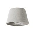 Impero S Lampenschirm mit E27-Fassung für Tisch- oder Wandleuchte - Made in Italy - Hellgraue Wolle