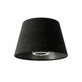 Impero S Lampenschirm mit E27-Fassung für Tischleuchte oder Wandleuchte – Made in Italy – Dunkelgraue Wolle