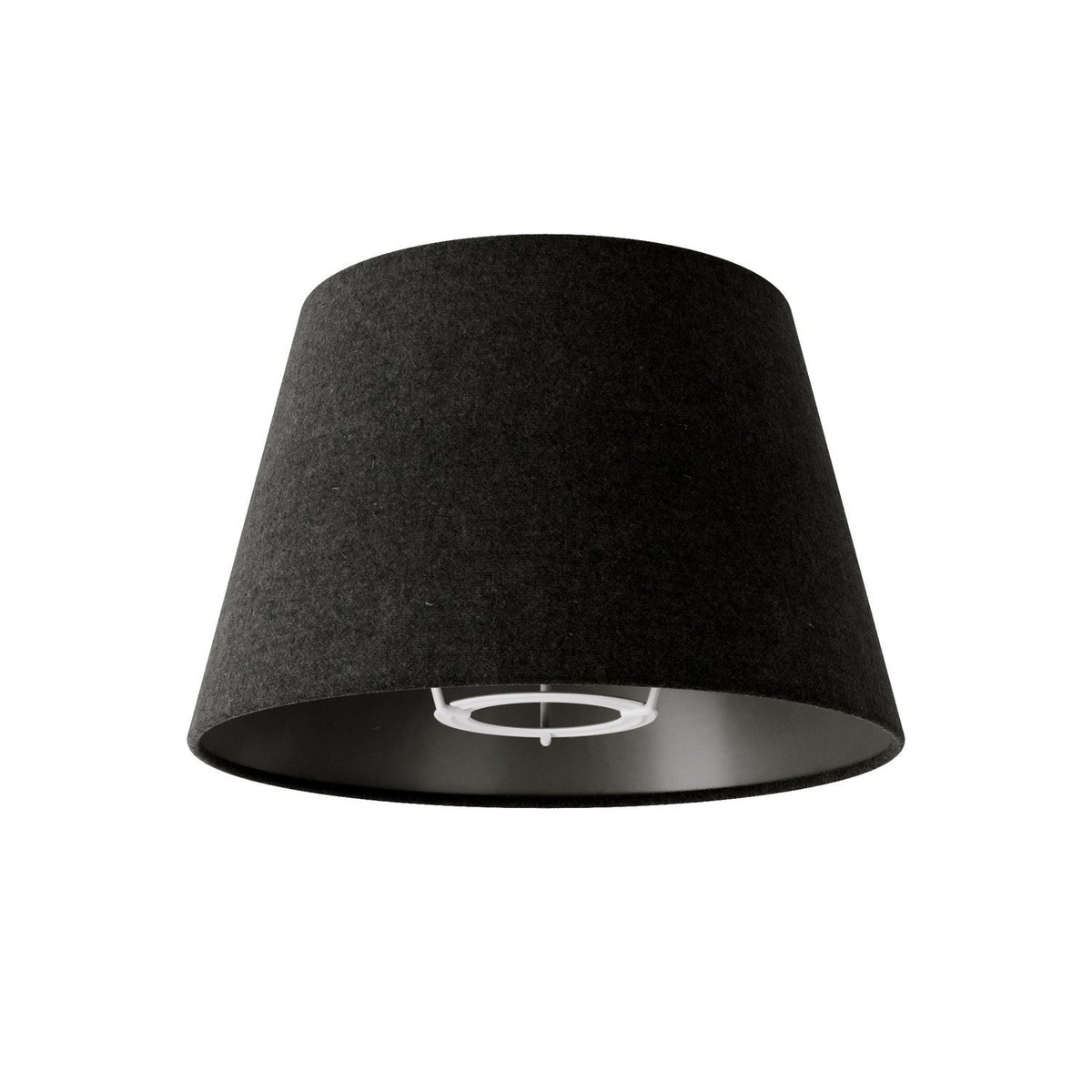 Impero S Lampenschirm mit E27-Fassung für Tischleuchte oder Wandleuchte – Made in Italy – Dunkelgraue Wolle