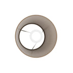 Impero-Lampenschirm S mit E27-Fassung für Tischleuchte oder Wandleuchte – Made in Italy – Braune Wolle – Ansicht 3