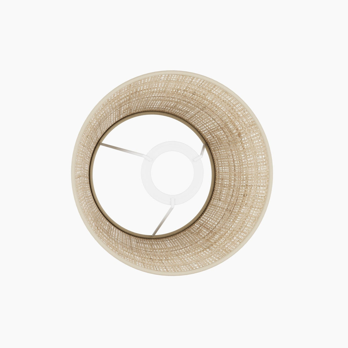 Lampenschirm Impero S mit E27-Fassung für Tischleuchte oder Wandleuchte – Made in Italy – Raphia – Ansicht 3