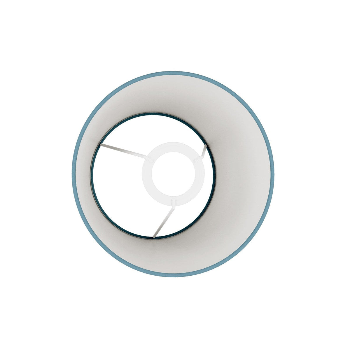 Lampenschirm Impero S mit E27-Fassung für Tischleuchte oder Wandleuchte – Made in Italy – Teletta Azzurro Severo – Ansicht 3