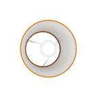 Lampenschirm Impero S mit E27-Fassung für Tischleuchte oder Wandleuchte – Made in Italy – Stoff Mandarino – Ansicht 3