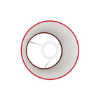 Lampenschirm Impero S mit E27-Fassung für Tisch- oder Wandleuchten – Made in Italy – Roter Stoff – Ansicht 3