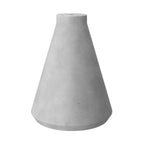 Trichter-Lampenschirm aus Beton für Pendelleuchte – komplett mit Klemmlampe und E27-Fassung – Hellgrau – Ansicht 3