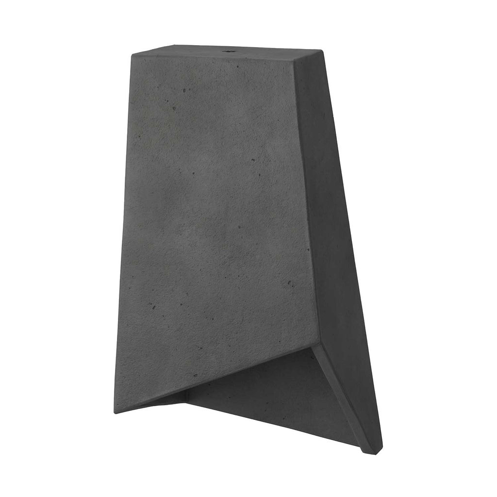 Prisma-Beton-Lampenschirm für Pendelleuchten, komplett mit Kabelklemme und E27-Fassung – Dunkelbeton – Ansicht 3