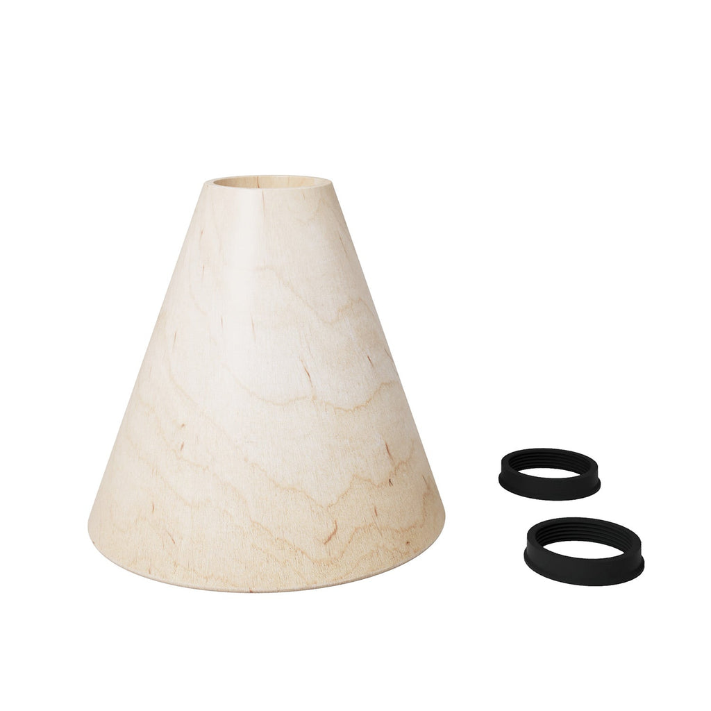 Konischer Lampenschirm aus Holz – Ansicht 5