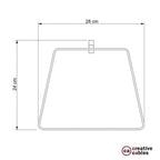 Duedì Metallschirm Basis mit Metall-Fassungshülle und E27-Fassung - Schwarz – Ansicht 4