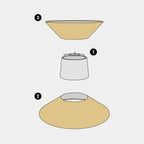 Lampenschirm aus Stoff Clessidra Arenal Gold – Made in Italy – Ansicht 7