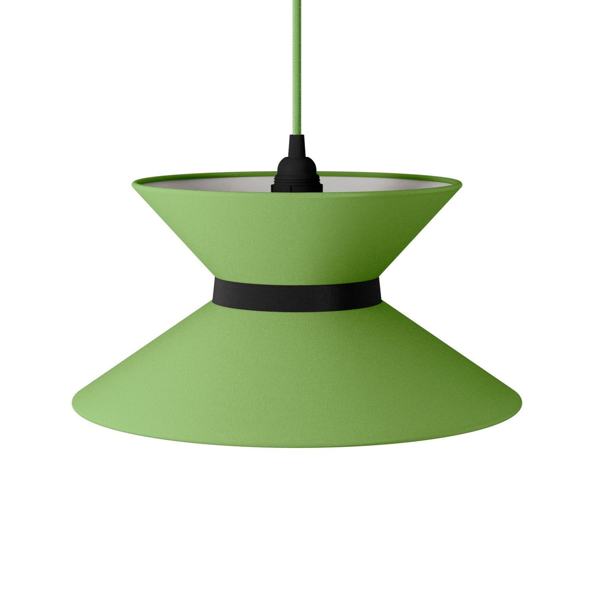 Clessidra Stoffs-Lampenschirm Cinette Pistaziengrün – Made in Italy – Ansicht 13