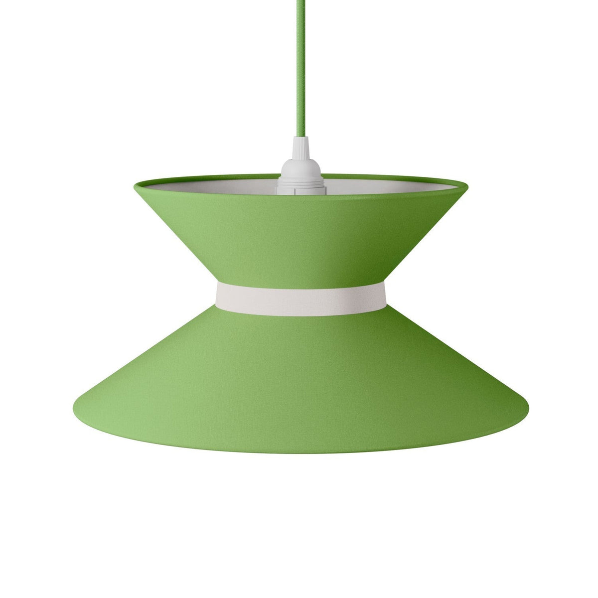 Clessidra Stoffs-Lampenschirm Cinette Pistaziengrün – Made in Italy – Ansicht 4