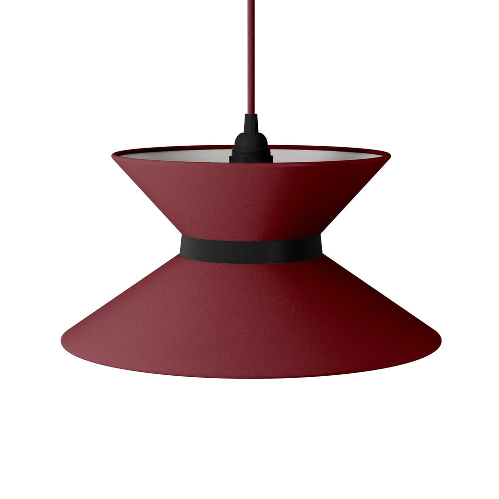 Lampenschirm aus Stoff Clessidra für Pendelleuchte – Arenal Bordeaux – Ansicht 13