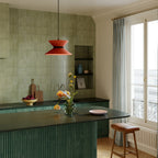Lampenschirm aus Stoff Clessidra für Pendelleuchte - Wolle Hummer – Ansicht 11