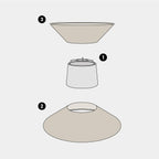 Stoffschirm Clessidra für Pendelleuchte – Wolle Beige – Ansicht 7