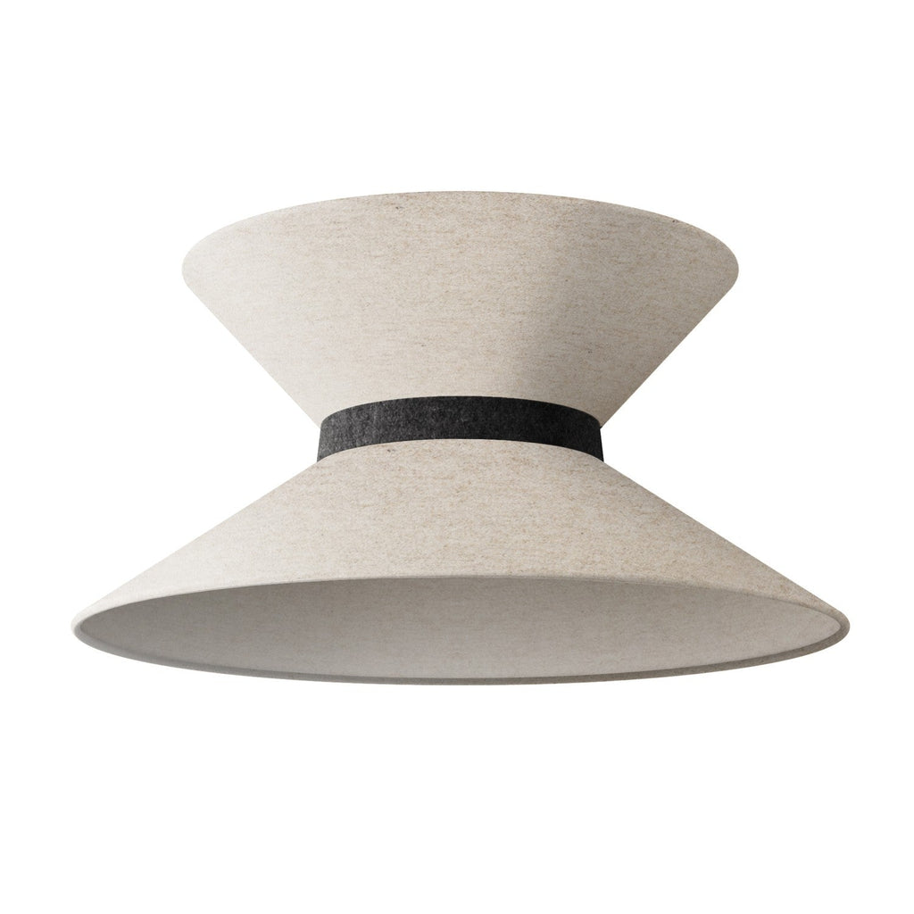 Stoffschirm Clessidra für Pendelleuchte – Wolle Beige – Ansicht 10
