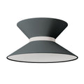 Lampenschirm aus Stoff Clessidra Teletta dunkelgrau - Made in Italy