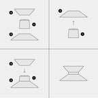 Lampenschirm aus Stoff Clessidra Teletta dunkelgrau - Made in Italy – Ansicht 8