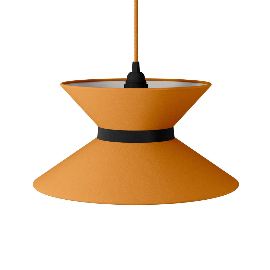 Lampenschirm aus Stoff Clessidra Teletta Mandarine – Made in Italy – Ansicht 13