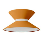 Lampenschirm aus Stoff Clessidra Teletta Mandarine – Made in Italy