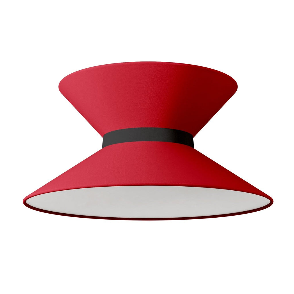 Clessidra Stofflampenschirm Teletta Rot - Made in Italy – Ansicht 10