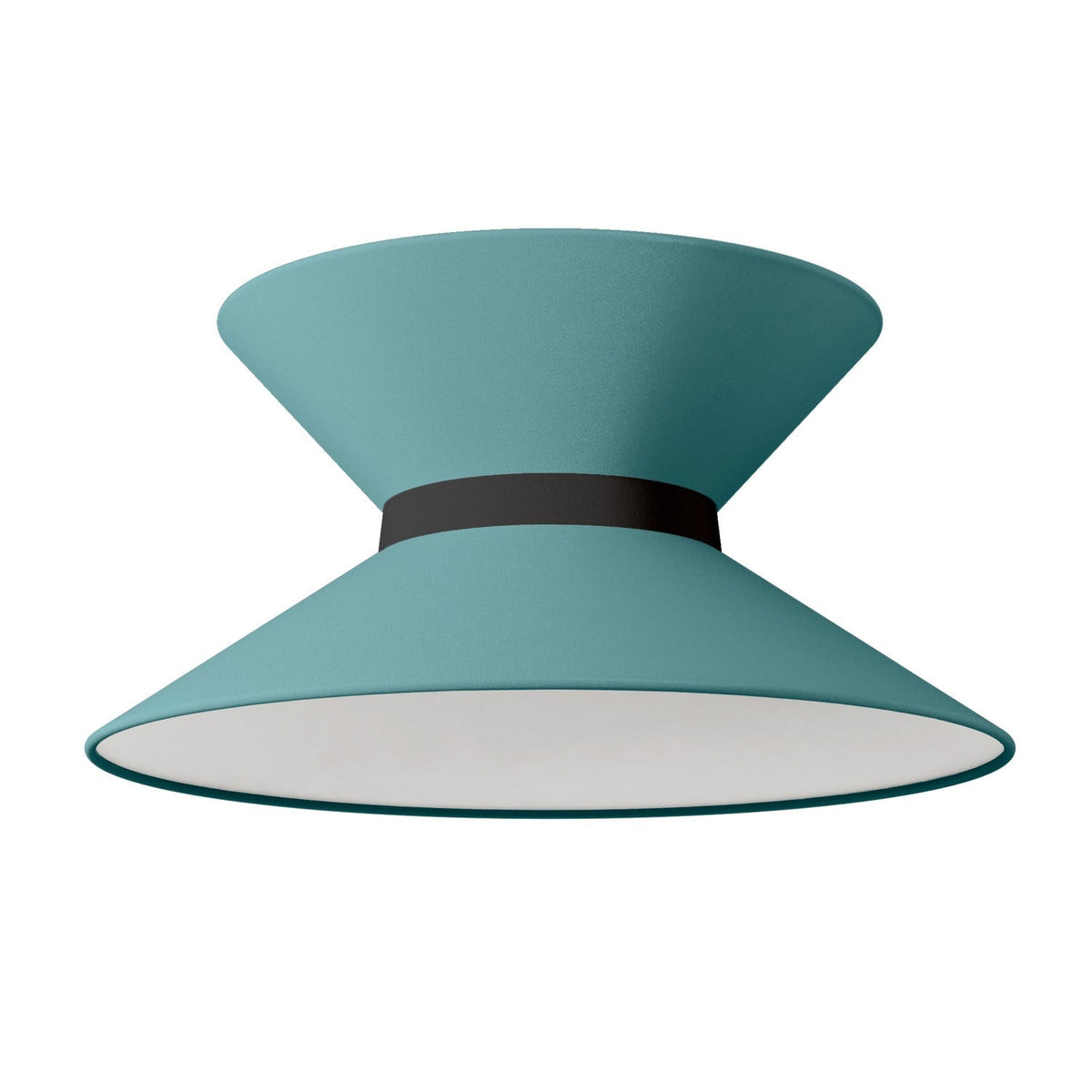 Lampenschirm aus Stoff Clessidra Teletta grün Dubio - Made in Italy – Ansicht 10