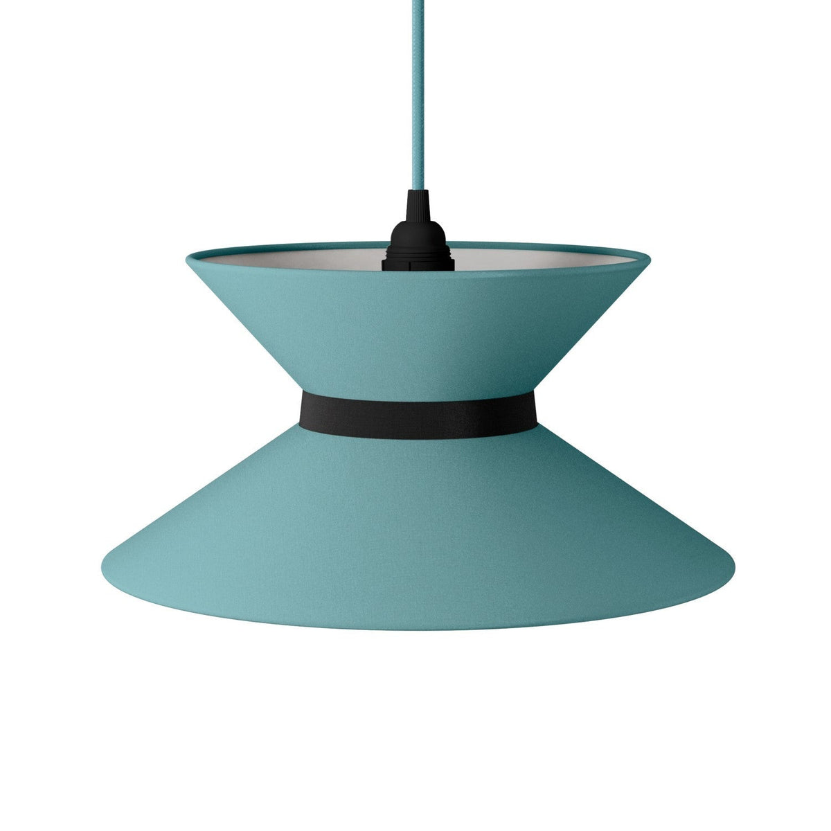 Lampenschirm aus Stoff Clessidra Teletta grün Dubio - Made in Italy – Ansicht 13
