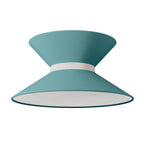 Lampenschirm aus Stoff Clessidra Teletta grün Dubio - Made in Italy