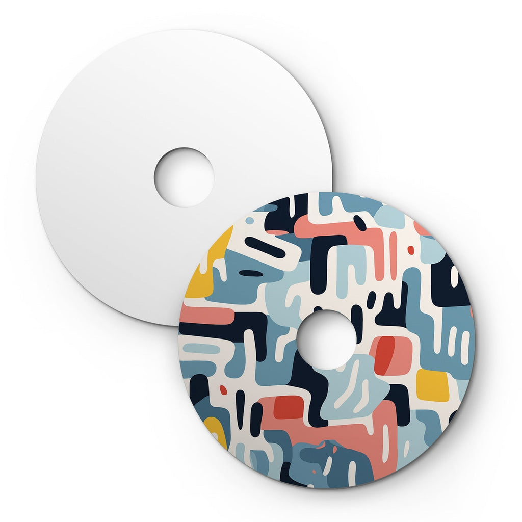 Ellepì Mini-Flachschirm mit geometrischen „Kaleidoscope“-Designs Geometrie 1, Durchmesser 24 cm – Made in Italy