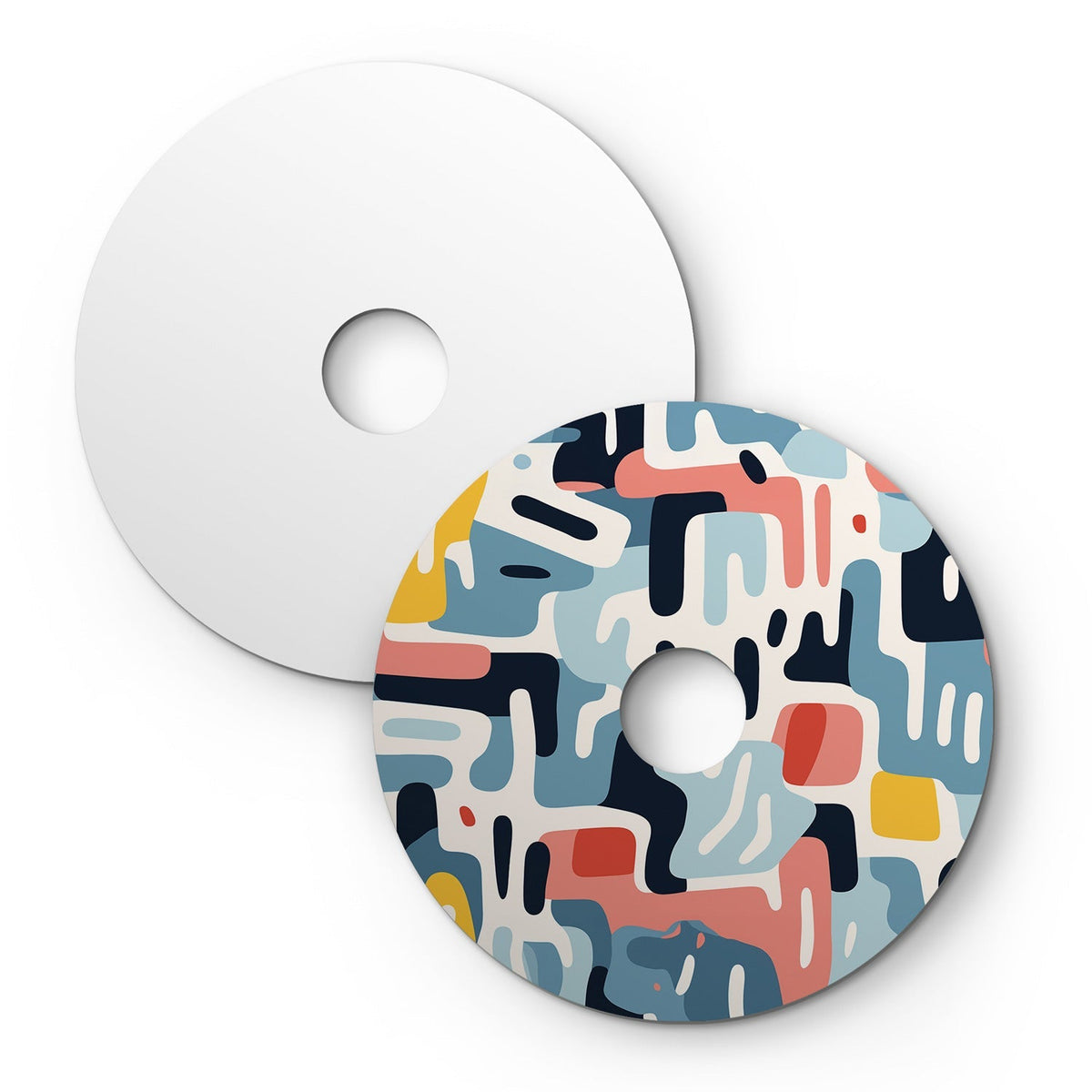 Ellepì Mini-Flachschirm mit geometrischen „Kaleidoscope“-Designs Geometrie 1, Durchmesser 24 cm – Made in Italy